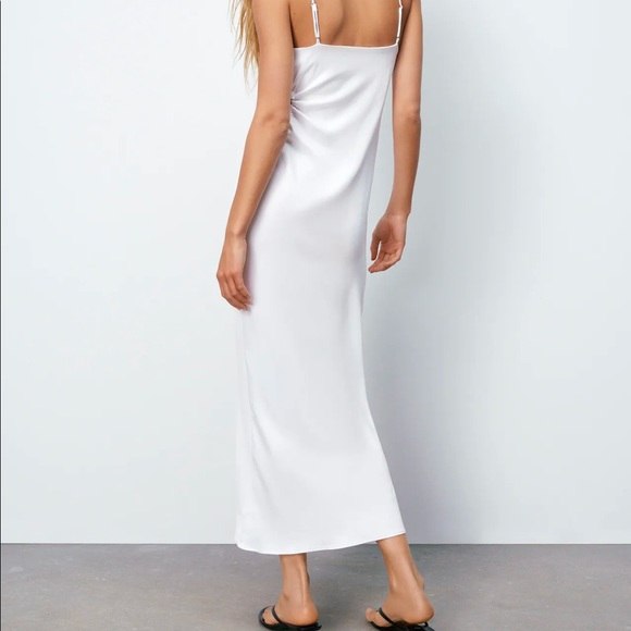 Zara satin  cut out slip dress size small - Picture 2 of 3